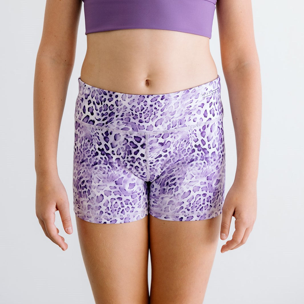 Purple Cheetah Shorts