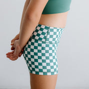 Green Check Shorts