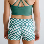 Green Check Shorts