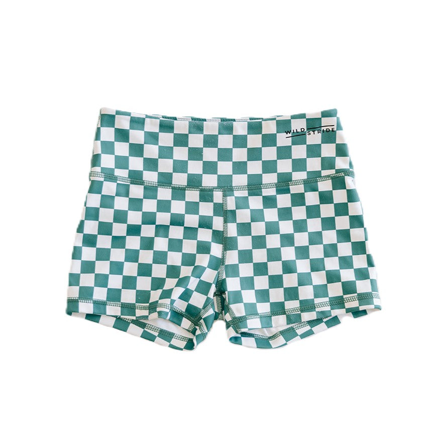 Green Check Shorts