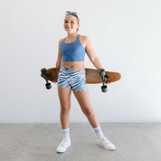 Blue Zebra Shorts