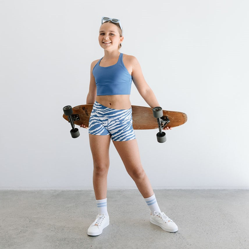 Blue Zebra Shorts