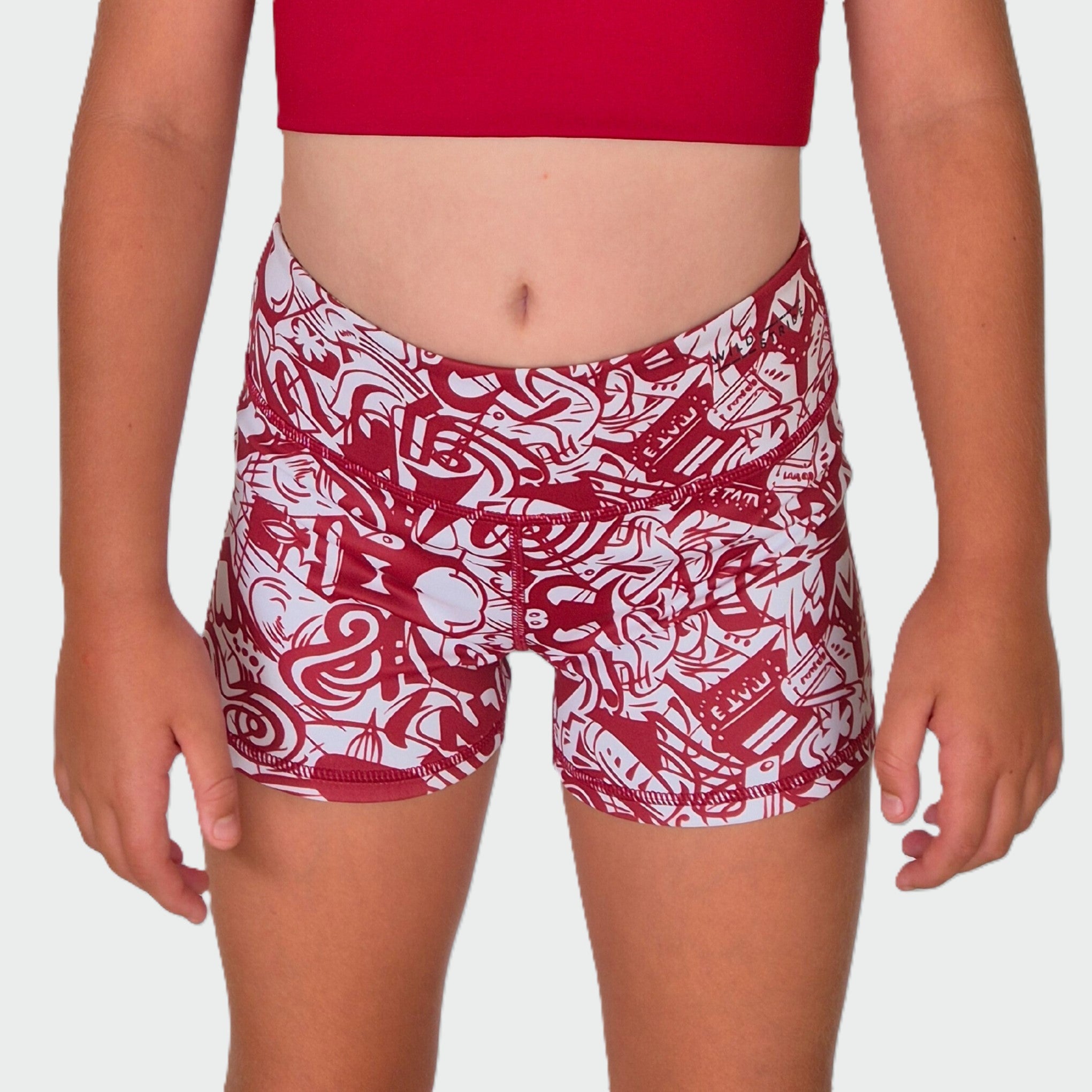 Red Graffiti Shorts