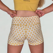 Yellow Honeycomb Shorts