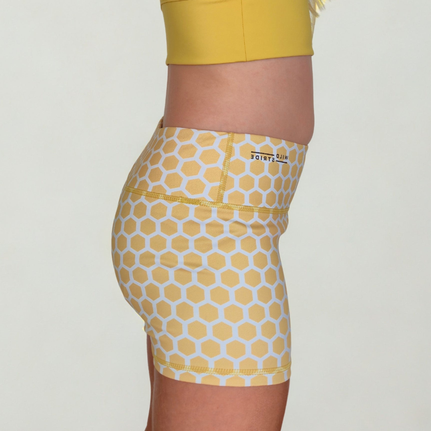 Yellow Honeycomb Shorts